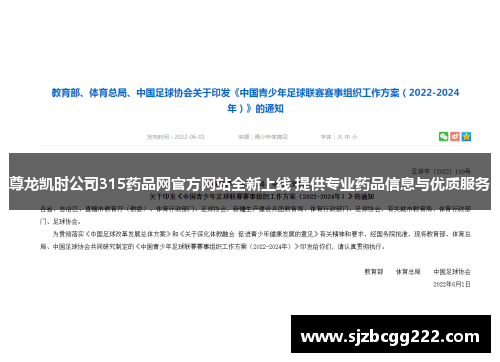 尊龙凯时公司315药品网官方网站全新上线 提供专业药品信息与优质服务